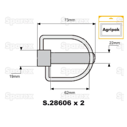 AGRIPAK L / PIN &amp; CHAIN ??19 MM