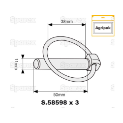 AGRIPAK L / PIN 7/16 &quot;HD