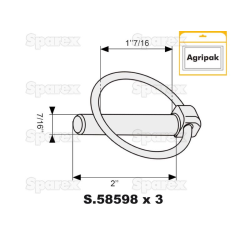 AGRIPAK L / PIN 7/16 &quot;HD