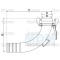 Coupling piece 90 ° V-part 5 "B