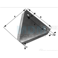 Claas mower knife blade