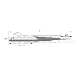 Chilton tines (bolt fastening) 760mm