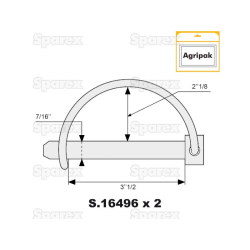 AGRIPAK STABILIZER PIN 12MM