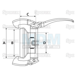 Coupling piece M-part Perrot 108