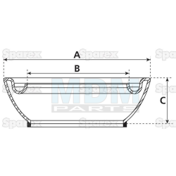 Coupling piece V-part Perrot 108