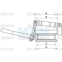 Coupling piece male part Perrot 150