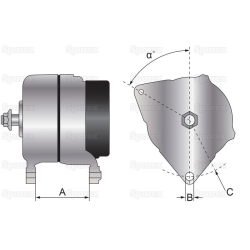 Alternator (Letrika) - 14V, 120 amps