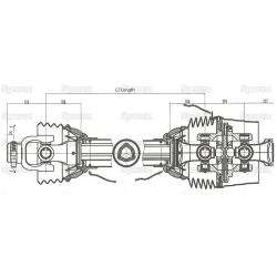 A6 W / A COMPLETE SHAFT 1010MM