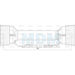 Easy Lock Guard 1000mm with 5 rings