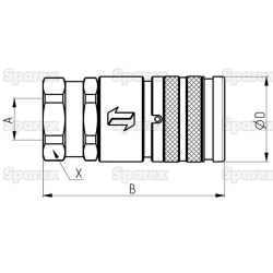 COUPLING FF 3/8 FM PK1 APAK