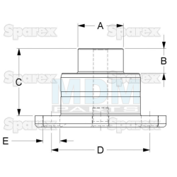 Achsschenkelbolzen f&uuml;r New Holland&reg; Ref. Teile Nummer(n): 47133050