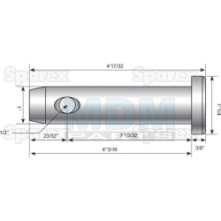 PIN - LINKAGE 25MMX82MM CAT.&nbsp;2