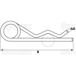 Agripak spring cotter 3mm 10x S.50010