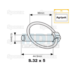 Cotter Pin Agripak- 10.5 Mm