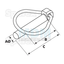 Cotter pin Agripak 10.5mm