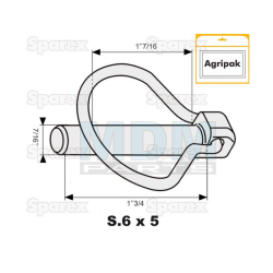 Cotter pin Agripak 11mm