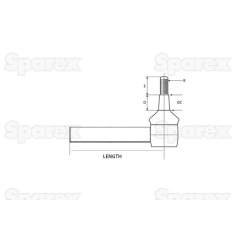 Ball joint 1000mm M18 and M10