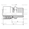 Anschlusszapfen BSP 1/4X19 DN6