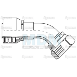 Dichtkopf UNF 45G 9/16x18 DN6