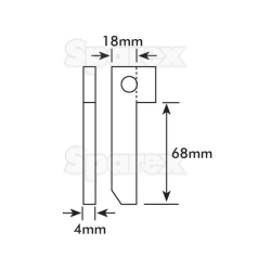 COTTER PIN-FLAT&amp;CHAIN