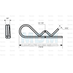 Cotter pin double 4mm