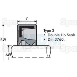 Dichtring 17 x 35 x 7 D/Lippe