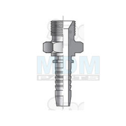 Dicsa&reg; BSP 60&deg; Armatur 3/8 x 3/8 Au&szlig;engewinde Gerade