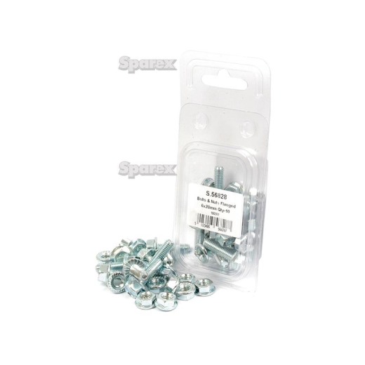 APAK OF FLANGE NUTS & BOLTS M6