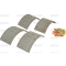 Brake pad set 4 pieces (K262705) with rivets