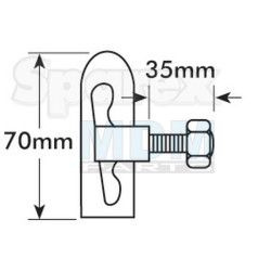 DROPLOCK PIN ASSEMBLY-35MM