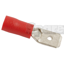 Cable lug 6.3mm red (50)