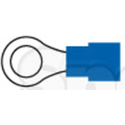 Cable lug 5,3mm blue (50)