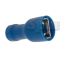 Cable lug 6.6mm blue (100)