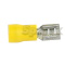 Cable lug 6.3mm yellow (50)