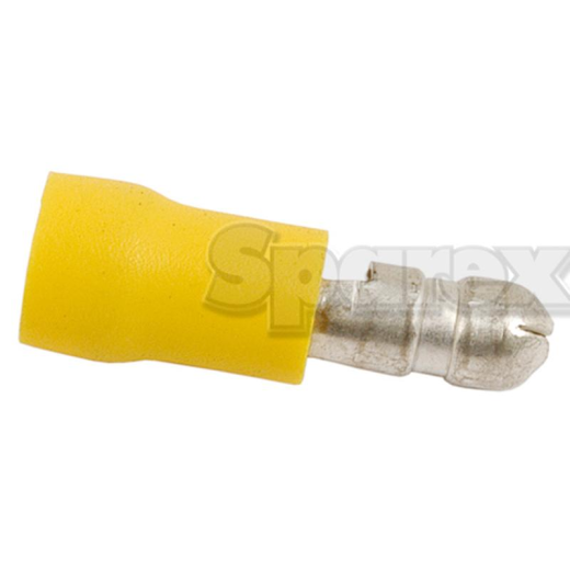 Cable lug 5.0mm yellow (50)