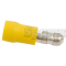 Cable lug 5.0mm yellow (50)