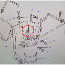 Non-return valve for Massey Ferguson&reg; diesel filter